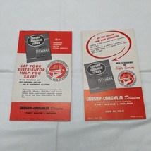 (2) Vintage 3.25&quot; X 5.5 &quot; Pocket Notepad Crosby Laughlin Division Indiana  - £14.21 GBP