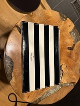 Kate Spade Black and White Striped Pouch - $24.75