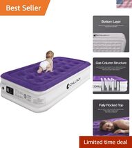 Twin Air Mattress Inflatable Airbed with Built in Pump, 3 Mins Quick Sel... - $182.14