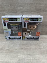 Funko Pop! Rick and Morty Western Rick #363 Western Morty #364 Summer Convention - £15.85 GBP
