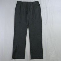 Crosby &amp; Howard 32 x 32 Gray Stripe Pleat Stretch Dress Pants - £11.85 GBP