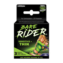 LifeStyles Bare Rider Sensitive and Thin Condom 3-pack - £10.18 GBP