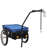 vidaXL Bike Trailer/Hand Wagon 61.0x23.6x32.7&quot; Steel Blue - $3,707.09 MXN