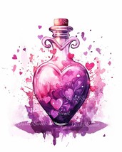 Love Potion/Valentine&#39;s Day Clip Art- 10 High Quality JPGs/ Digital Prin... - £1.31 GBP