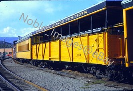 1972 D&amp;RGW Alco Passenger Car 323 Colorado Kodachrome 35mm Slide - £2.99 GBP