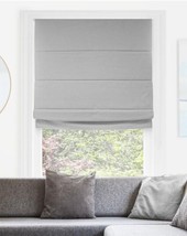 Chicology Cordless Blackout Fabric Privacy Roman Shade - Del Mar Pearl Grey - £26.14 GBP+