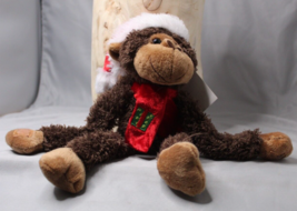 DanDee Plush Christmas Monkey Long Huggable Arms 2014 Hobby Lobby 8&quot; - £7.59 GBP