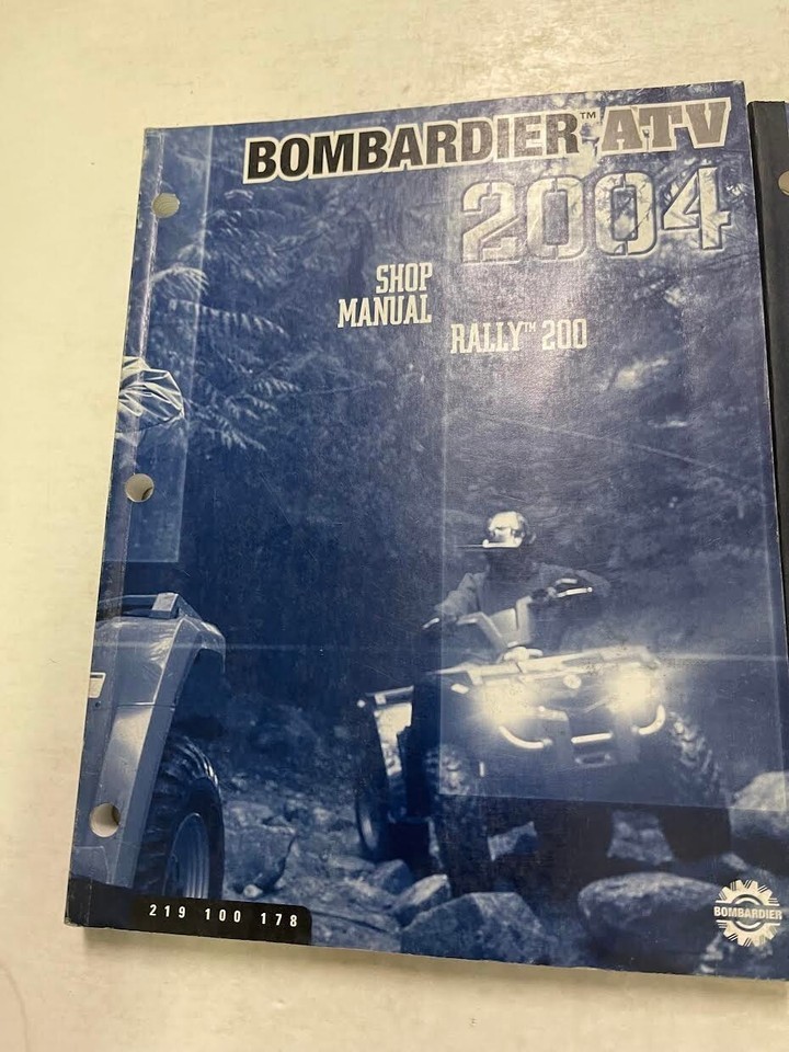 2004 Bombardier Rally 200 ATV Service and Repair Manual With Supplement-
show... Item image 2