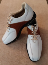 TZ GOLF - Classic NIKE SPLIT WING Men&#39;s LEATHER Golf Shoes Size 8 #31761... - £91.01 GBP