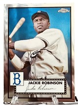 2021 Topps Platinum Edition Chrome Jackie Robinson Brooklyn Dodgers #610 - £1.56 GBP