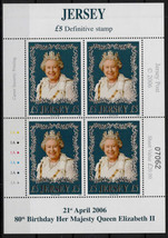 ZAYIX Jersey 1215 MNH Queen Elizabeth II Birthday 092023SM56 - £35.85 GBP