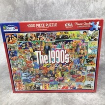 The 1990&#39;s  White Mountain 1000 Pc. Puzzle 24&quot; x 30&quot; Larger Pieces-Box has dents - £10.05 GBP