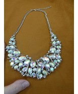 (vn-20) vintage AB crystal breastplate breastshield necklace costume jew... - $128.16 CAD