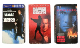 Lot of 3 Steven Seagal VHS Marked for Death, Out for Justice, Fire Down ... - £6.62 GBP