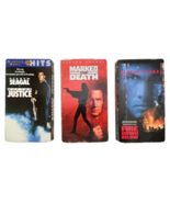 Lot of 3 Steven Seagal VHS Marked for Death, Out for Justice, Fire Down ... - £6.58 GBP