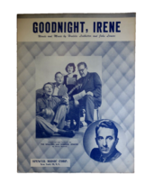 Goodnight Irene Sheet Music 1950 Huddle Ledbetter John Lomax The Weavers Jenkins - £7.29 GBP
