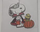 Peanuts Snoopy And Woodstock In Dracula Costume Metal Ornament - $18.80