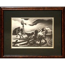 &quot; Photographing The Bull &quot; Par Thomas H.Benton Lithographie 1950 Le D 500 Signée - £5,064.21 GBP