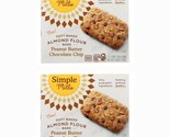 2 PACKS  Simple Mills Soft Baked Almond Flour Bars Peanut Butter Chocola... - £12.58 GBP