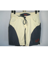 Women&#39;s Fox Padded Cycling Shorts Dark Gray &amp; Pale Yellow Sz Small **NICE! - $37.61