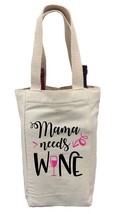 Mother&#39;s Day Wine Gift Bag, Mama Needs Wine Gift Bag, Wine Bag for Mom, Wine Bag - £10.36 GBP