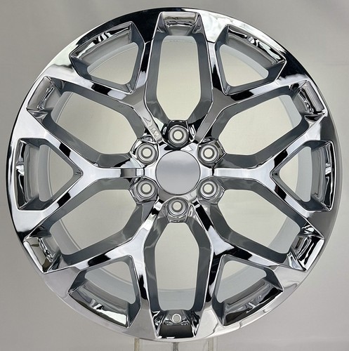 ONE SINGLE Chrome 22" Snowflake Wheel Rim For 2000-2025 GMC Sierra Yukon Denali Item image 4