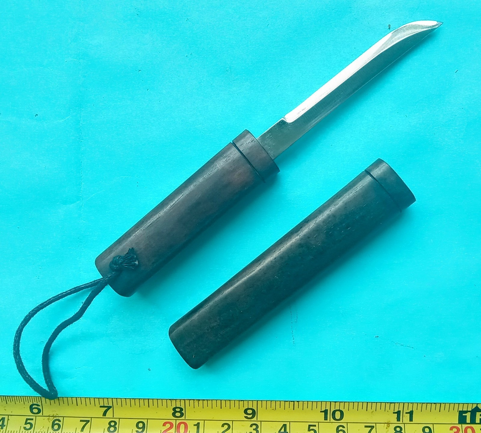 1 Philippine handmade knife in Kamagong scabbard 3 inch blade - $21.50