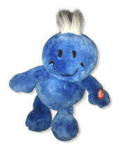 Blue DanDee Tickle Tickle Wiggle Wiggle Plush Smiley Face White Hair - £19.19 GBP