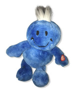 Blue DanDee Tickle Tickle Wiggle Wiggle Plush Smiley Face White Hair - £18.89 GBP