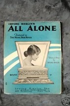 All Alone 1924 Sheet Music by Irving Burlin - £1.17 GBP