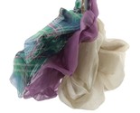 Wild Fable Mixed Solid and Plaid Print Organza Jumbo Hair Twister Set 3p... - £5.44 GBP