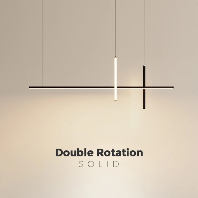 Dining room chandelier led simple modern 2023 new fashion minimalist strip - $125.10+