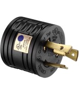 RV Generator Adapter, 3-Prong 30A Male to 30Amp Female Power Plug for Ca... - $22.45 CAD