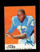 1969 Topps #72 Lenny Lyles Vg Colts *X67617 - £1.37 GBP