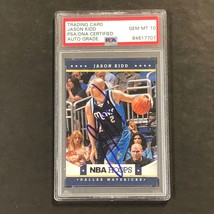 2012-13 NBA Hoops #40 Jason Kidd Signed Card AUTO 10 PSA Slabbed Dallas Maverick - $79.99