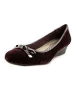 Karen Scott Wine "Pippa" Casual Bow Wedges size 8.5M - $28.99