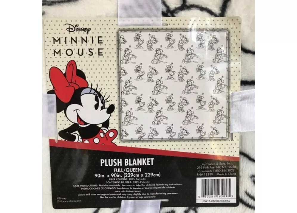 Minnie Mouse Plush Blanket Full/Queen - £27.42 GBP