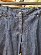Nicole Women Blue Denim Cotton Zipper Mid Rise Straight Leg Jeans Pant Size 12 - £23.18 GBP