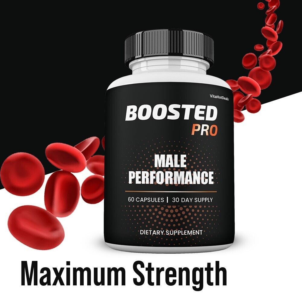3 Pack Boosted PRO Blood Flow Capsules, Max Strength, Boosted Pro ...