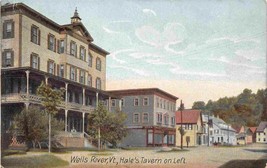 Street Scene Hale&#39;s Tavern Wells River Vermont 1908 postcard - £5.84 GBP