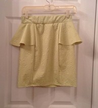 Lime embellished detailed peplum skirt  small new without tags - $4.94