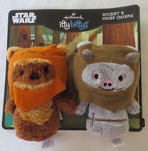 Hallmark Itty Bittys Star Wars Wicket &amp; Chief Chirpa Plush Set  - £15.68 GBP