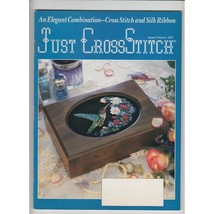 Just Cross Stitch Magazine January February 1995 Elegant Silk Ribbon - £7.62 GBP