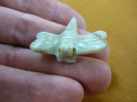 Y-DRAG-15) Tan DRAGONFLY fly figurine pond BUG SOAPSTONE PERU love drago... - $8.59