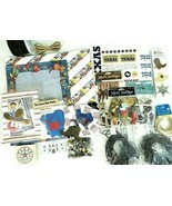 Texas Scrapbooking Paper Leather Hemp Cord Stickers Stamps Tags Brads Al... - $22.43