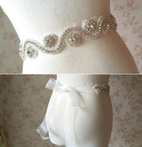 RHINESTONE Sash Belt Wedding Accessories Rhinestone Bridal Bridesmaid Sash NWT image 5