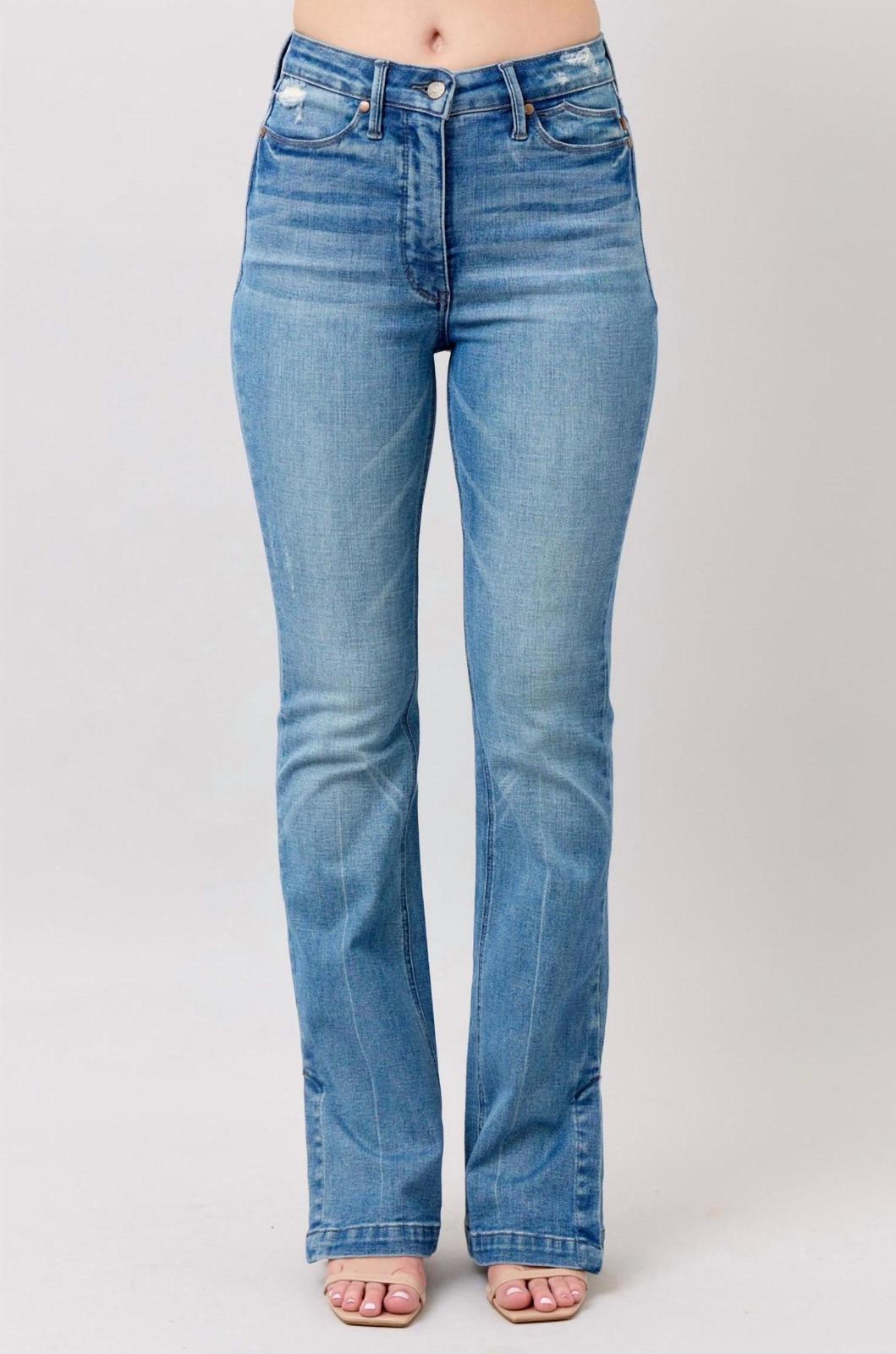 Judy Blue Tummy Control Side Slit Bootcut Jeans Size 9 - $41.58