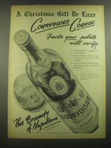 1945 Courvoisier Cognac Ad - A Christmas Gift De Luxe - £14.62 GBP