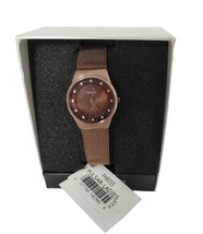 Pulsar PH8055 Women&#39;s Mother Of Pearl Dial Crystal Quartz Stainless Brown Watch - £35.81 GBP