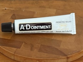 VTG 1969 White A and D Ointment Diaper Rash First Aid Metal Tube Movie P... - $242.56 MXN